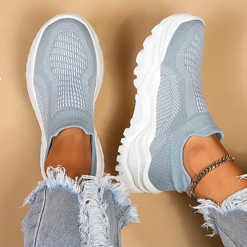 Atmungsaktive Slip-On Strick Sneaker