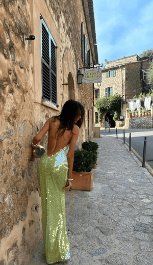 Kleidhaus Damen Pailletten Maxi-Kleid – Funkelnd, Spaghetti-Träger, XS-XL-83278-33b2c9ef-d5cd-40b8-9a3e-1e0480d809cf