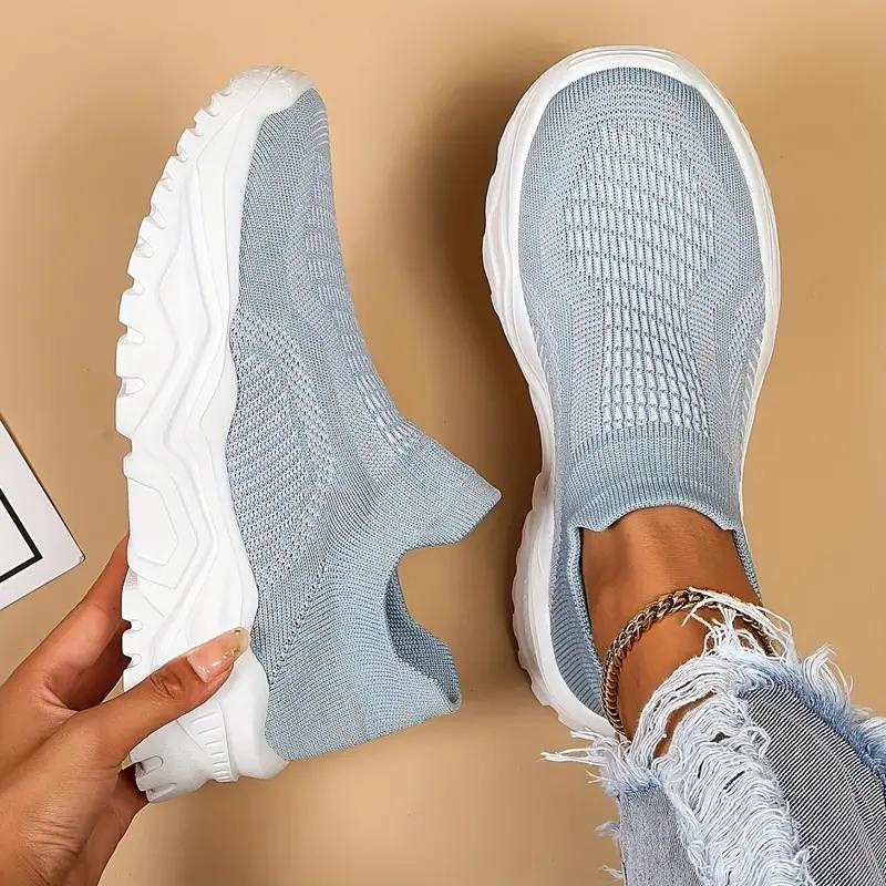 Atmungsaktive Slip-On Strick Sneaker