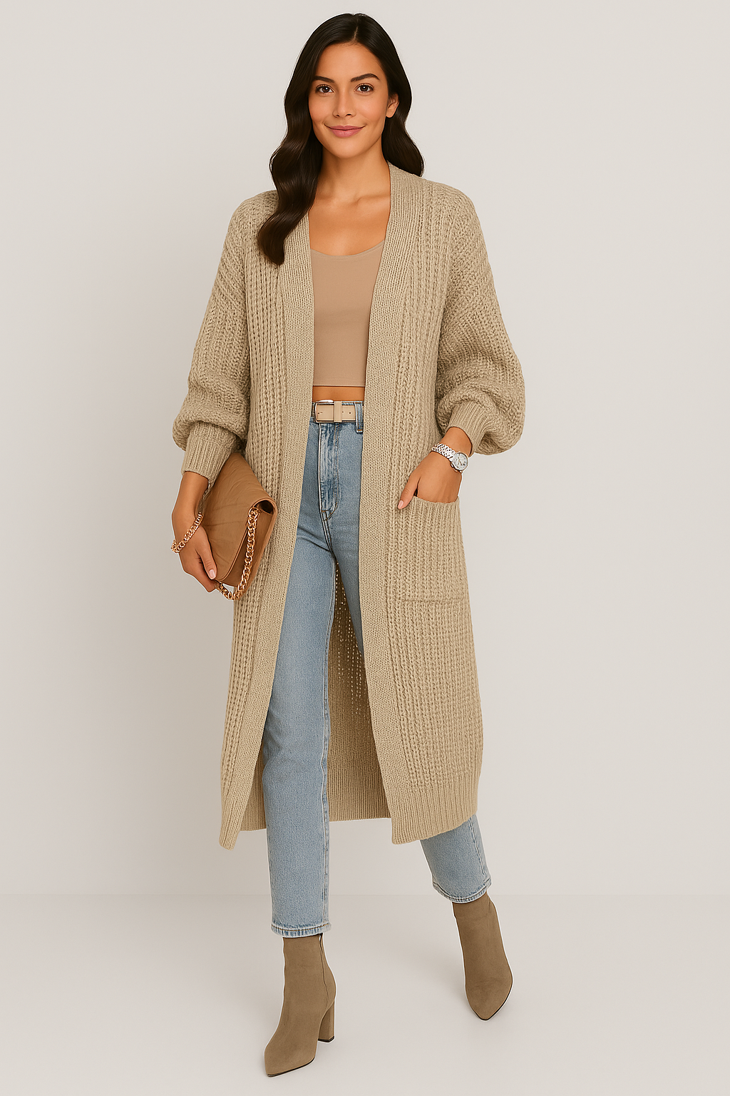 Narelle Zeitlose Elegante Strickjacke