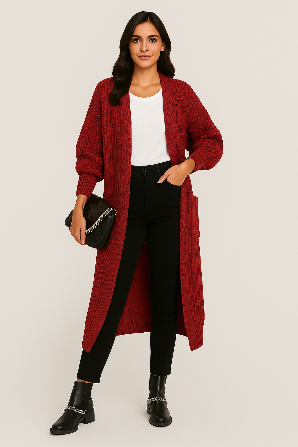 Narelle Zeitlose Elegante Strickjacke