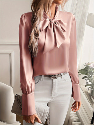 Elegante Bluse mit Schleifendetail