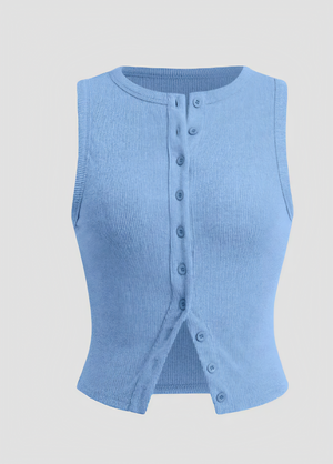 Damen Ärmelloses Rippstrickkleid mit Knopfleiste – Vielseitig-83523-418d9acf-ab2e-4711-abaa-d9630b154cac
