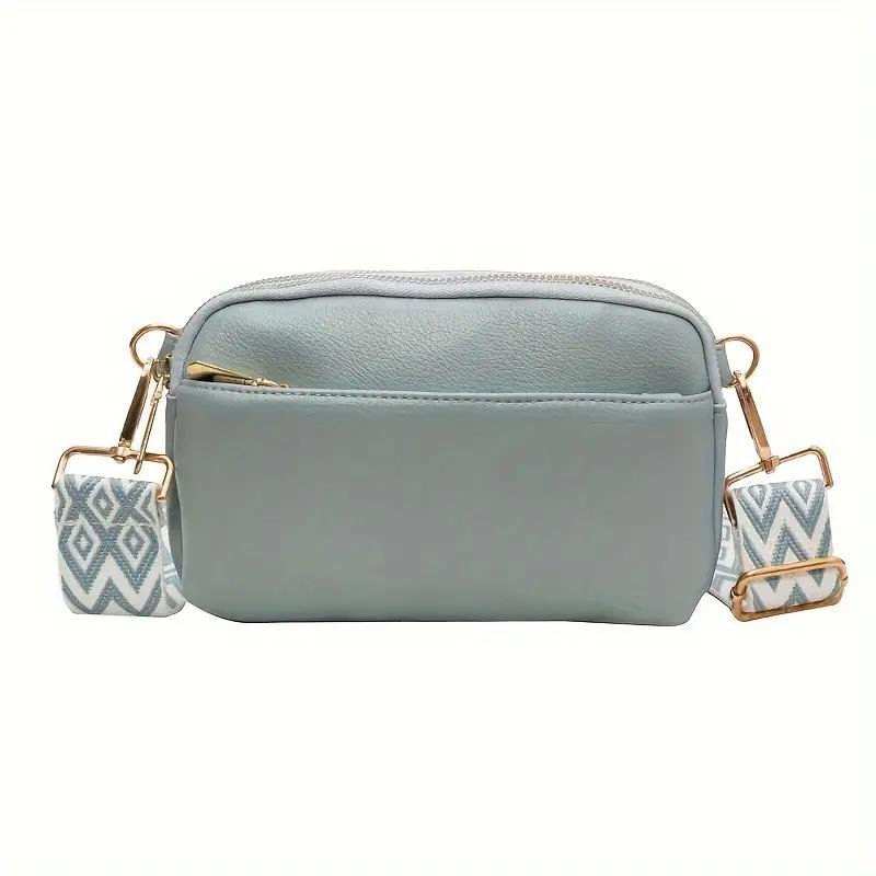 Moderne Crossbody Handtasche mit Musterriemen