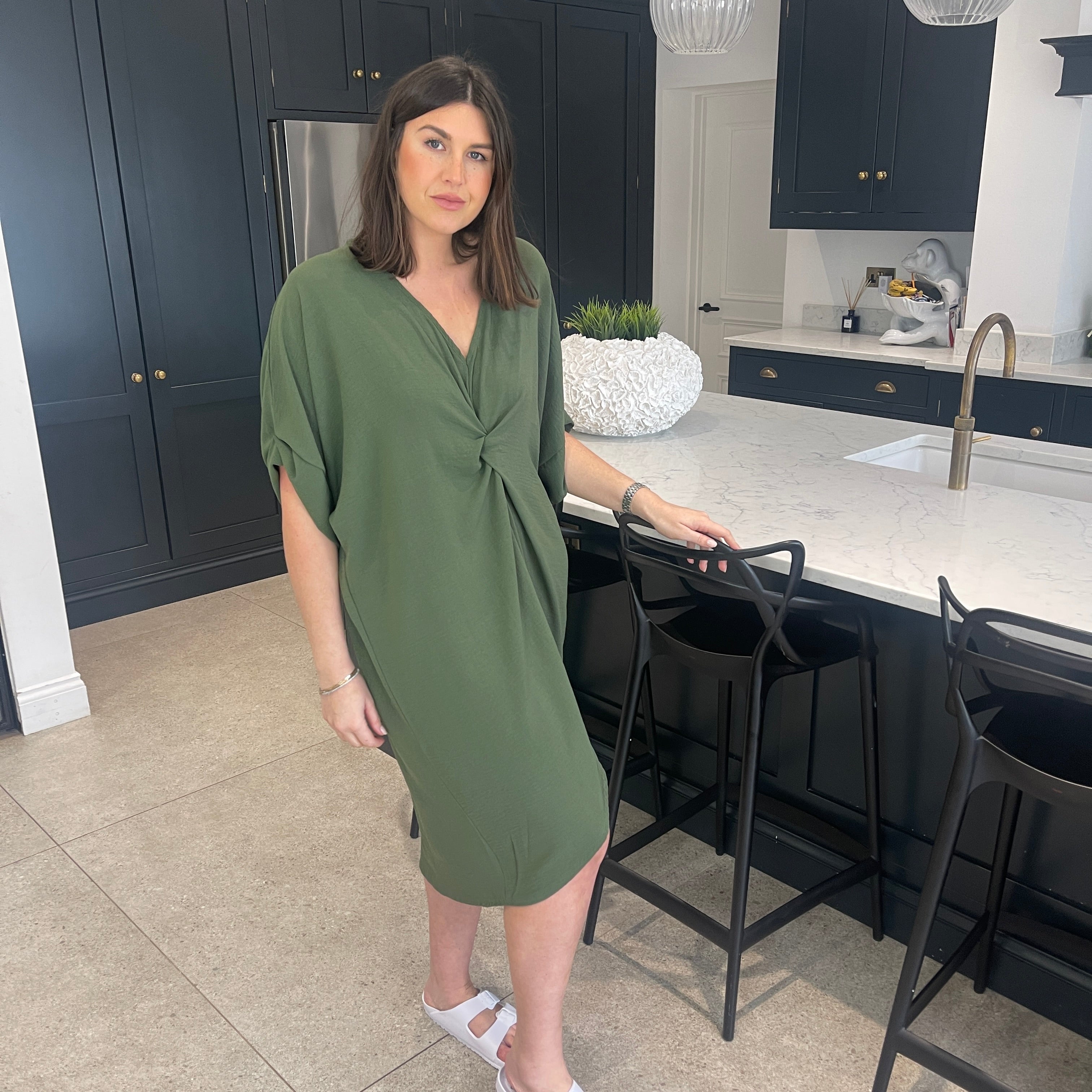 Tiffany Maxi Knot Dress - Blush Boutique Essex