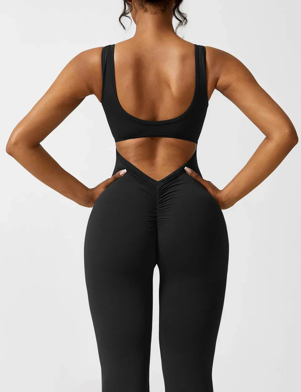 Damen Jumpsuit – Ärmellos, Offener Rücken, Schlagbein, Dehnbar-83507-4e660d66-5352-46e2-99cf-5d923b5de085