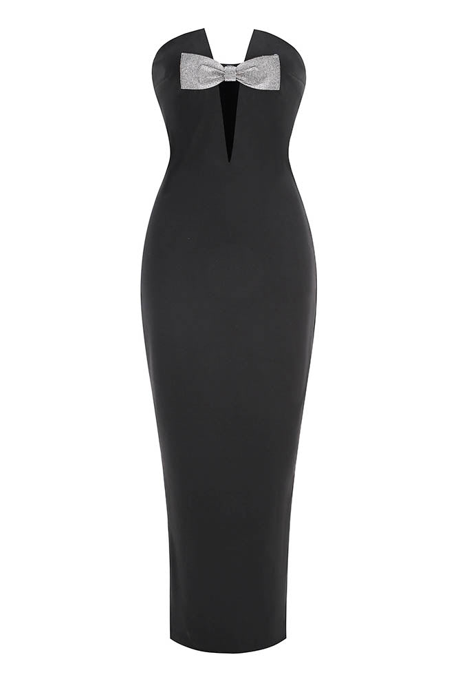 Elegantes, bodenlanges Abendkleid
