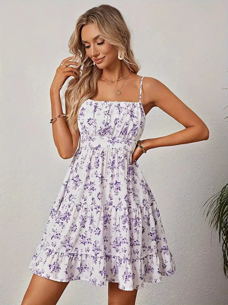 Sommerliches Kleid mit Blumenmuster