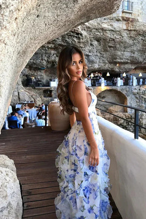 Romantisches Kleid mit floralem Muster