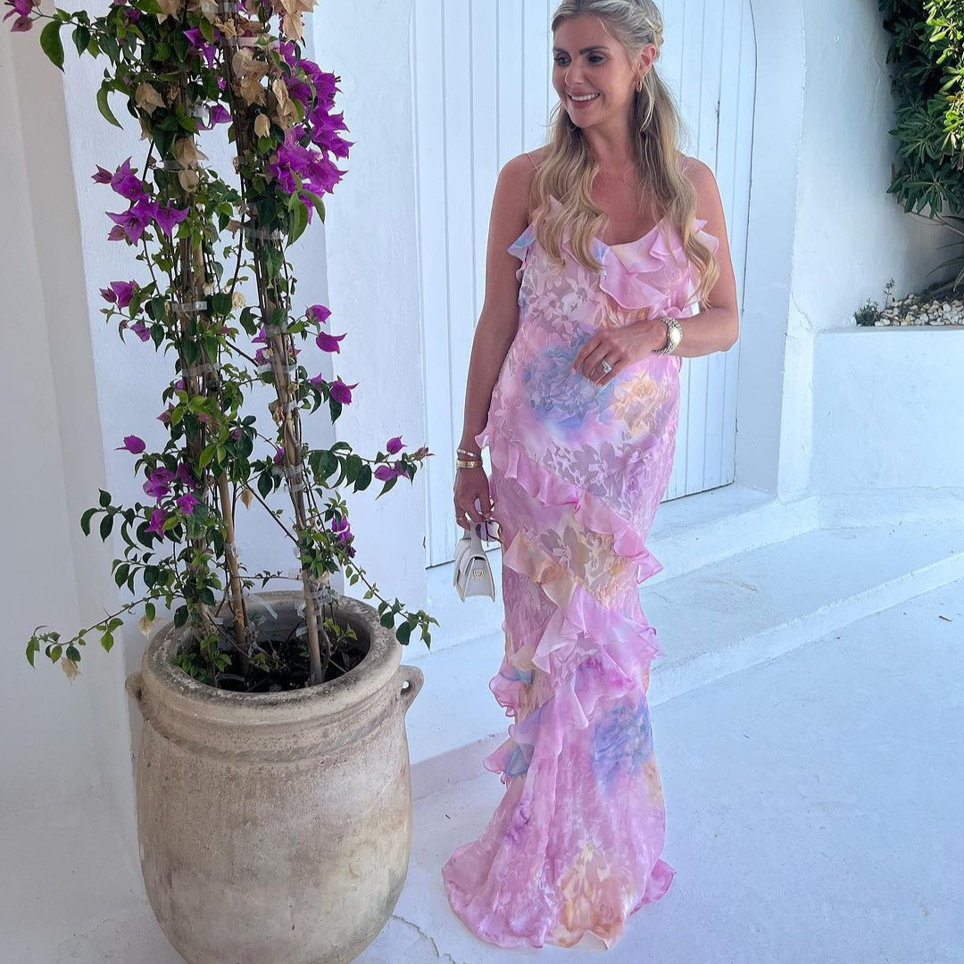 Fließendes Sommerkleid – Spaghettiträger & Rüschen