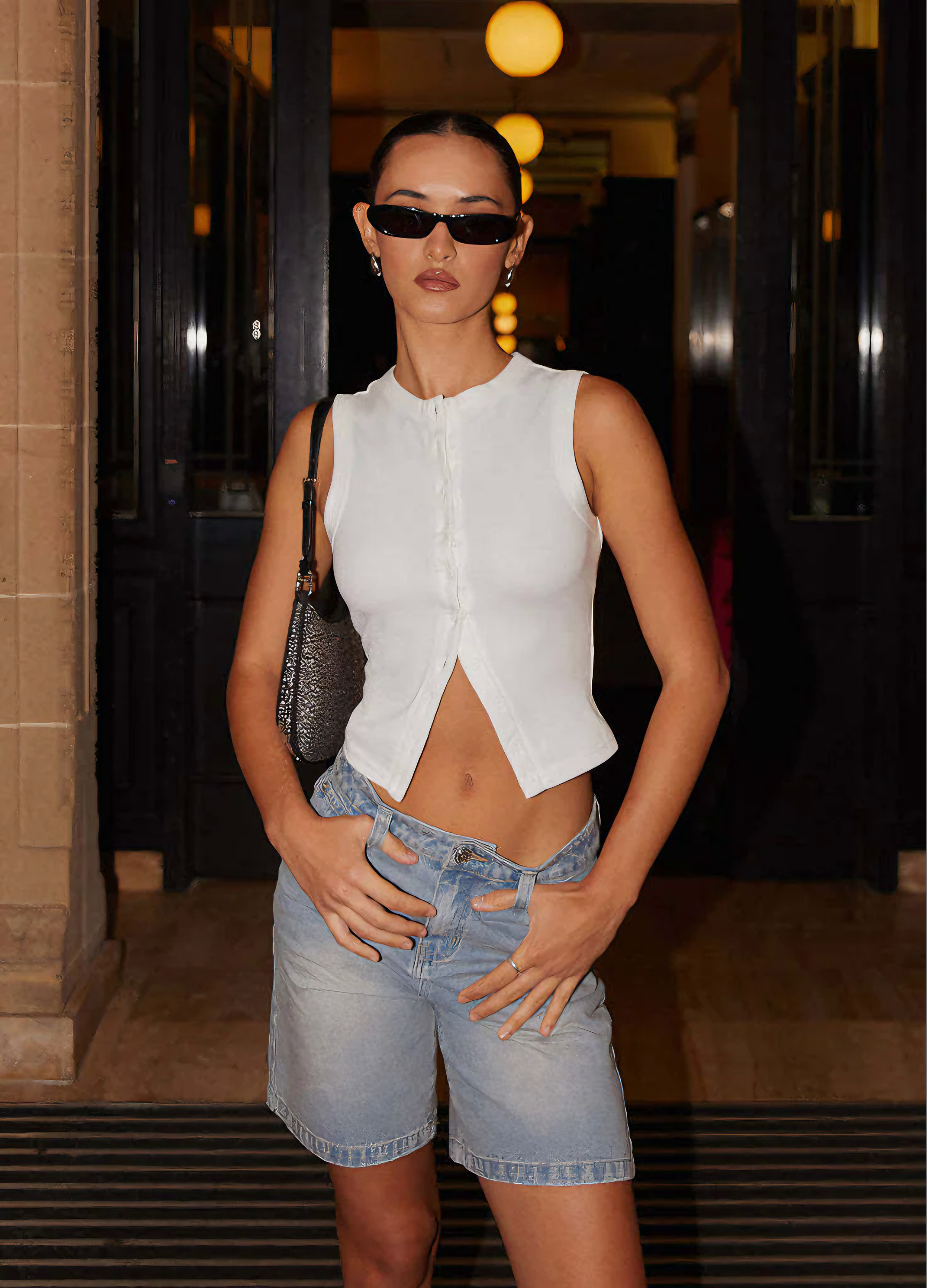 Damen Ärmelloses Rippstrickkleid mit Knopfleiste – Vielseitig-83523-5e3b8d45-ec41-45ba-b918-7a24d9fe666b