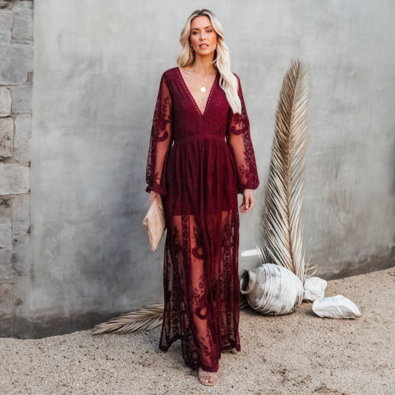 Bohemian Elegance: Romantisches Kleid