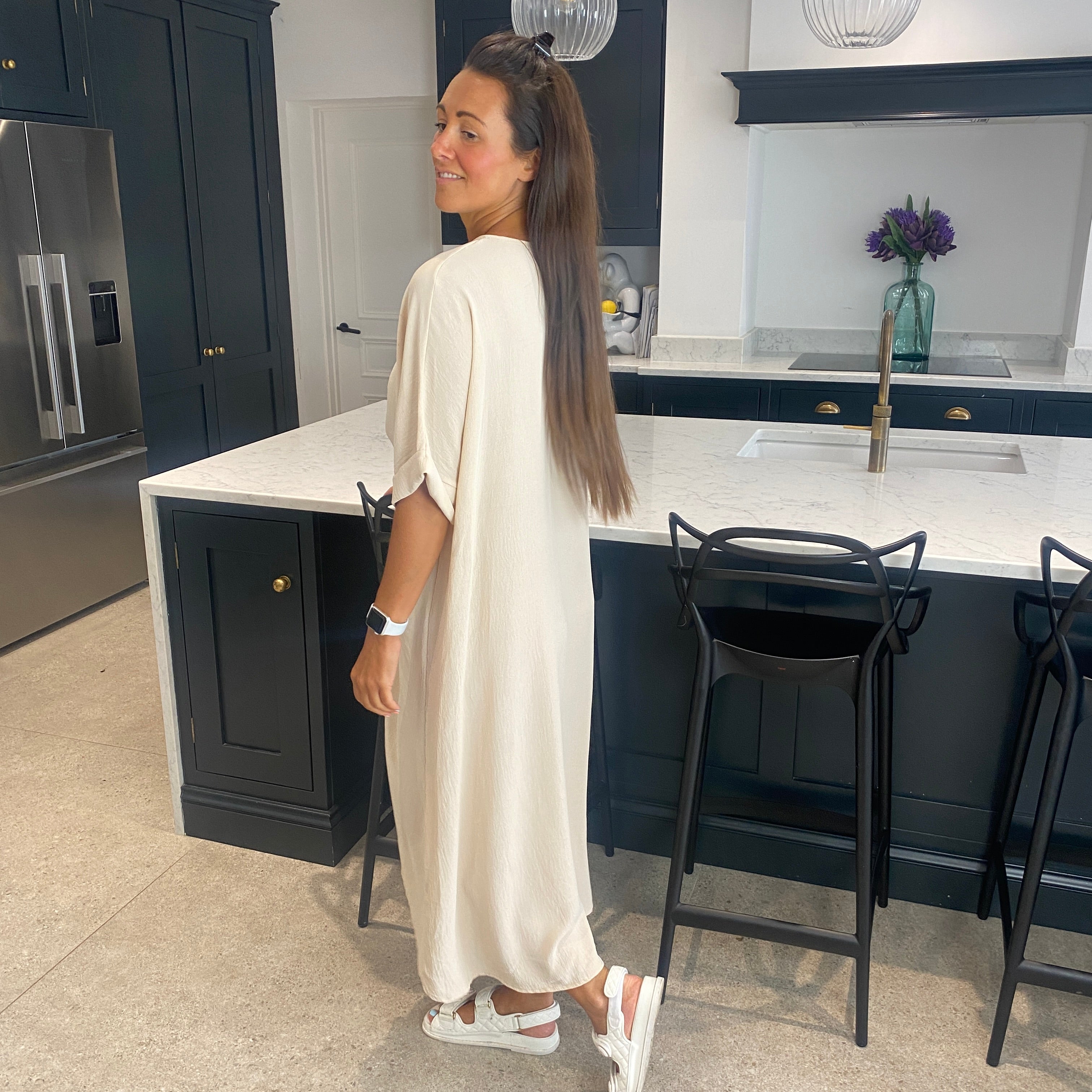 Tiffany Maxi Knot Dress - Blush Boutique Essex