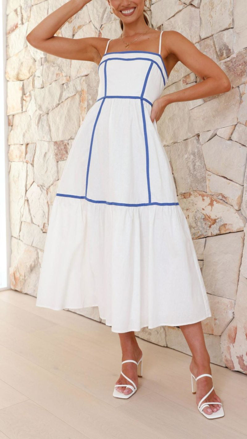 Sommerliches Kleid mit zarten Trägern