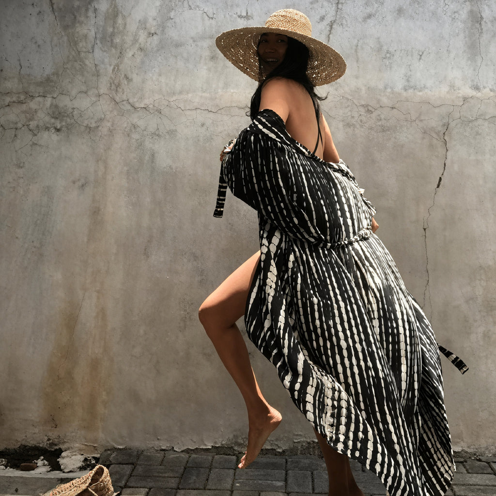 Bohemian Kimono-Stil Kleid