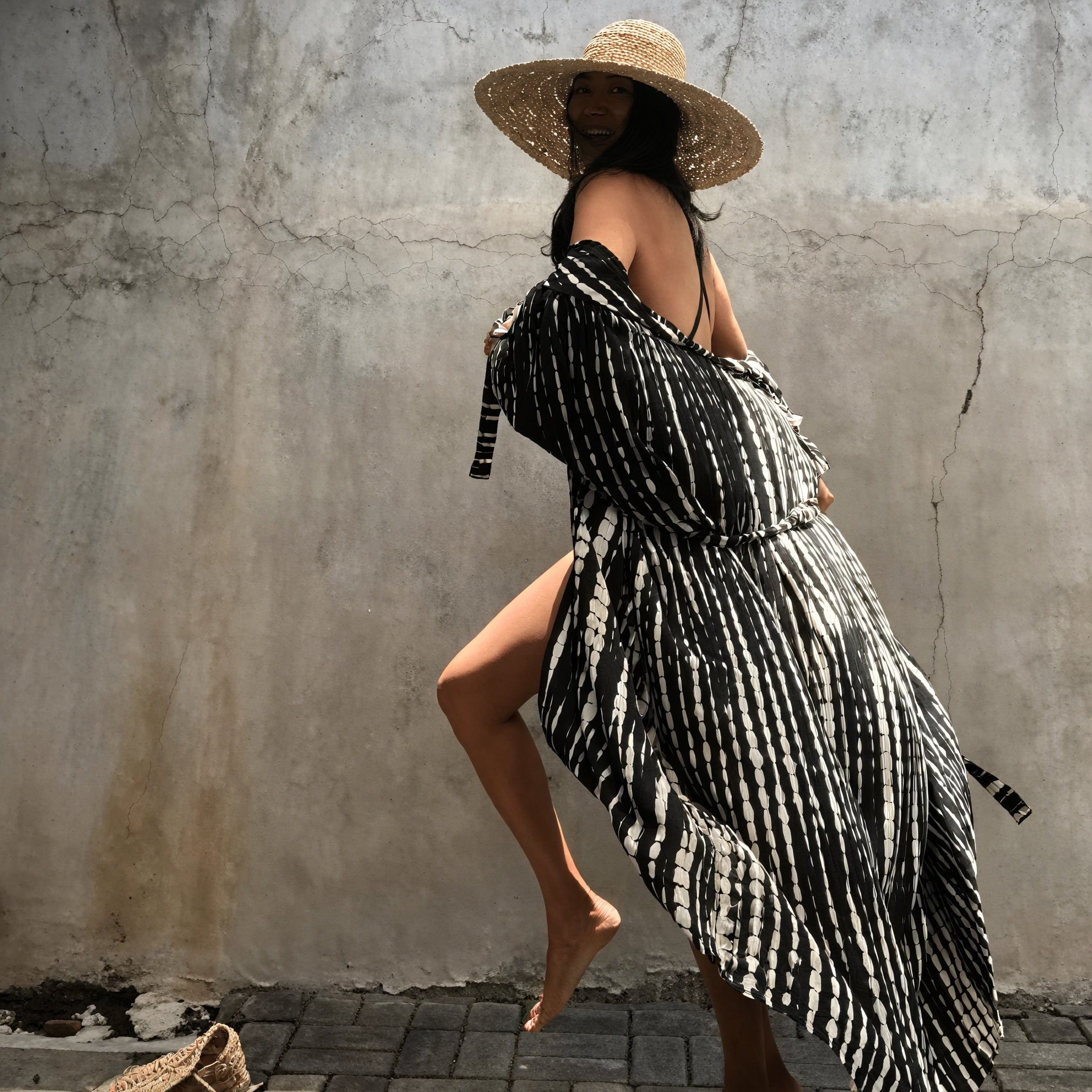 Bohemian Kimono-Stil Kleid