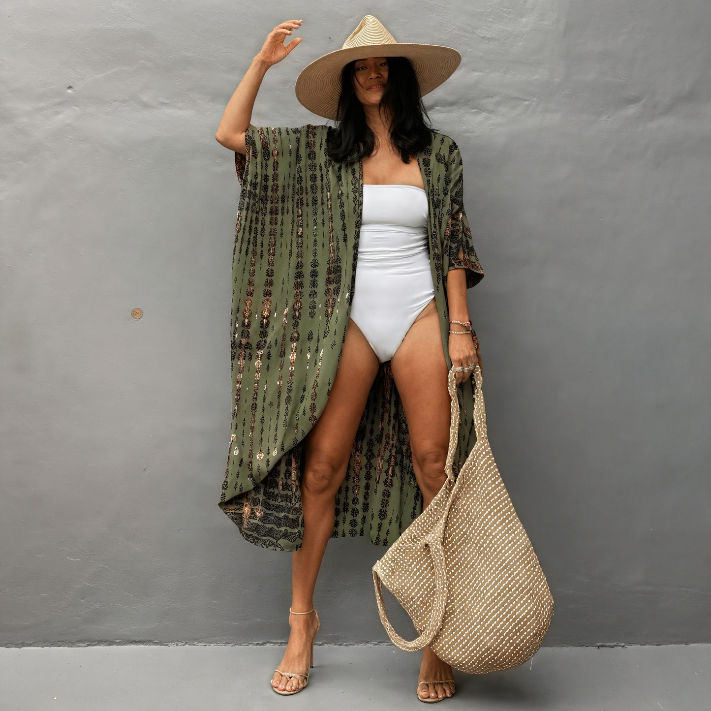 Bohemian Kimono-Stil Kleid