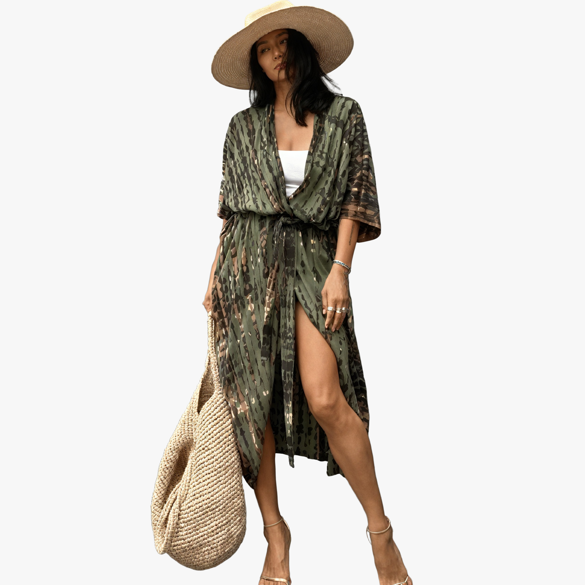 Bohemian Kimono-Stil Kleid