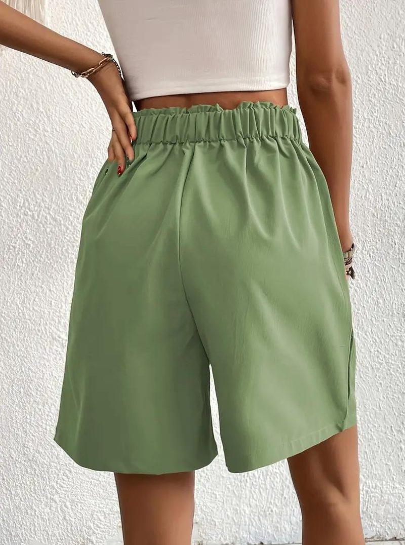 Damen Shorts – Hochtailliert, Bundfalten, mit Taschen-82558-66b8cf05-3a02-4021-b24e-d5bf97968fef