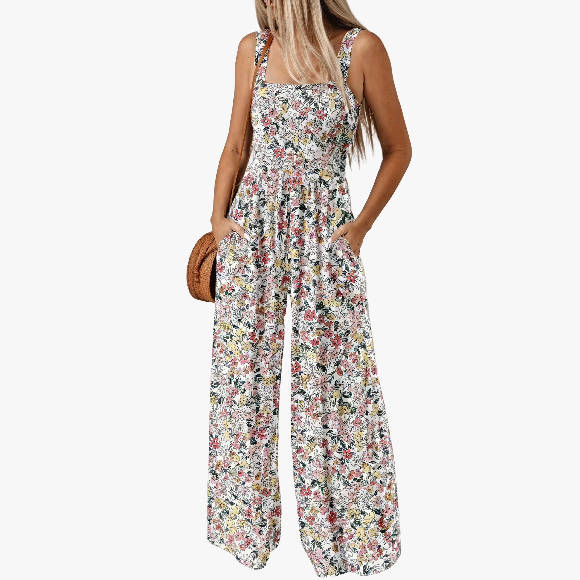 Bohemian Floral Jumpsuit für den Sommer