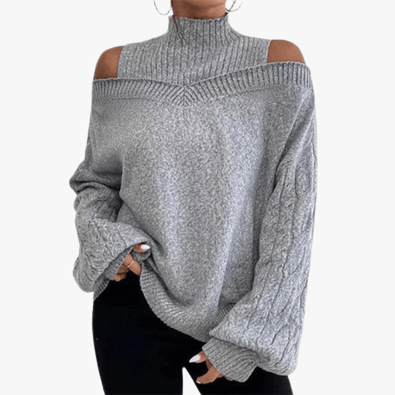 Trendiger Off-Shoulder Pullover