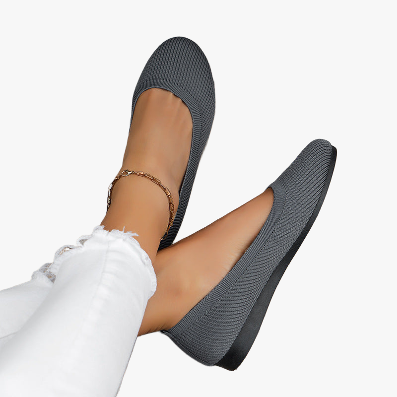 Elegante Strick-Ballerinas für jeden Tag