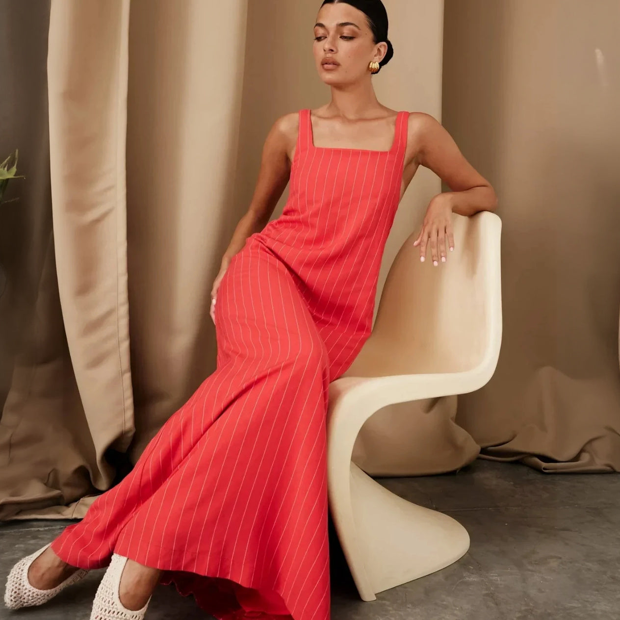 Elegantes Sommerkleid mit lässigem Schnitt