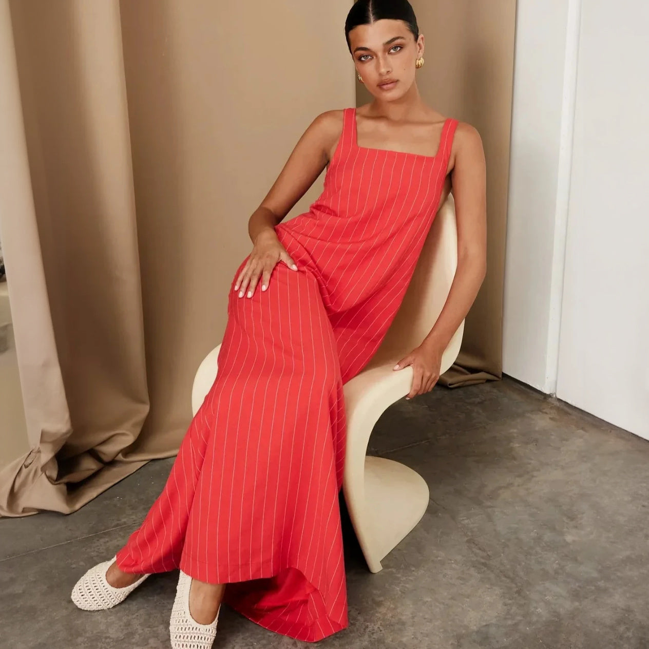 Elegantes Sommerkleid mit lässigem Schnitt