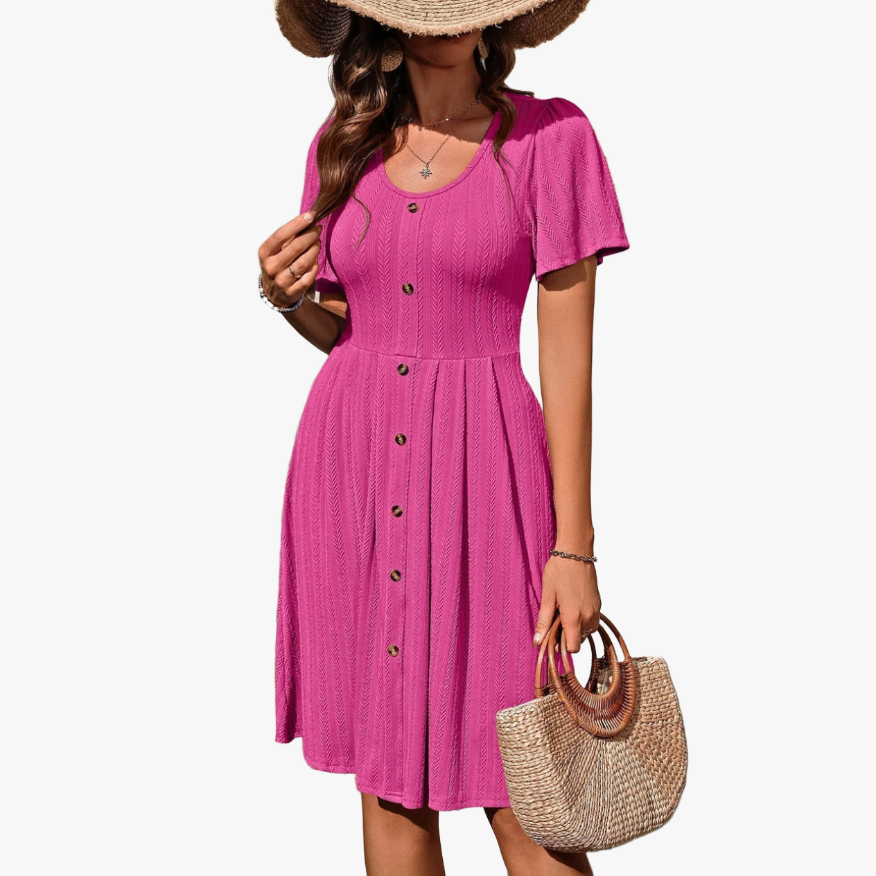 Verspieltes A-Linien Kleid für den Sommer