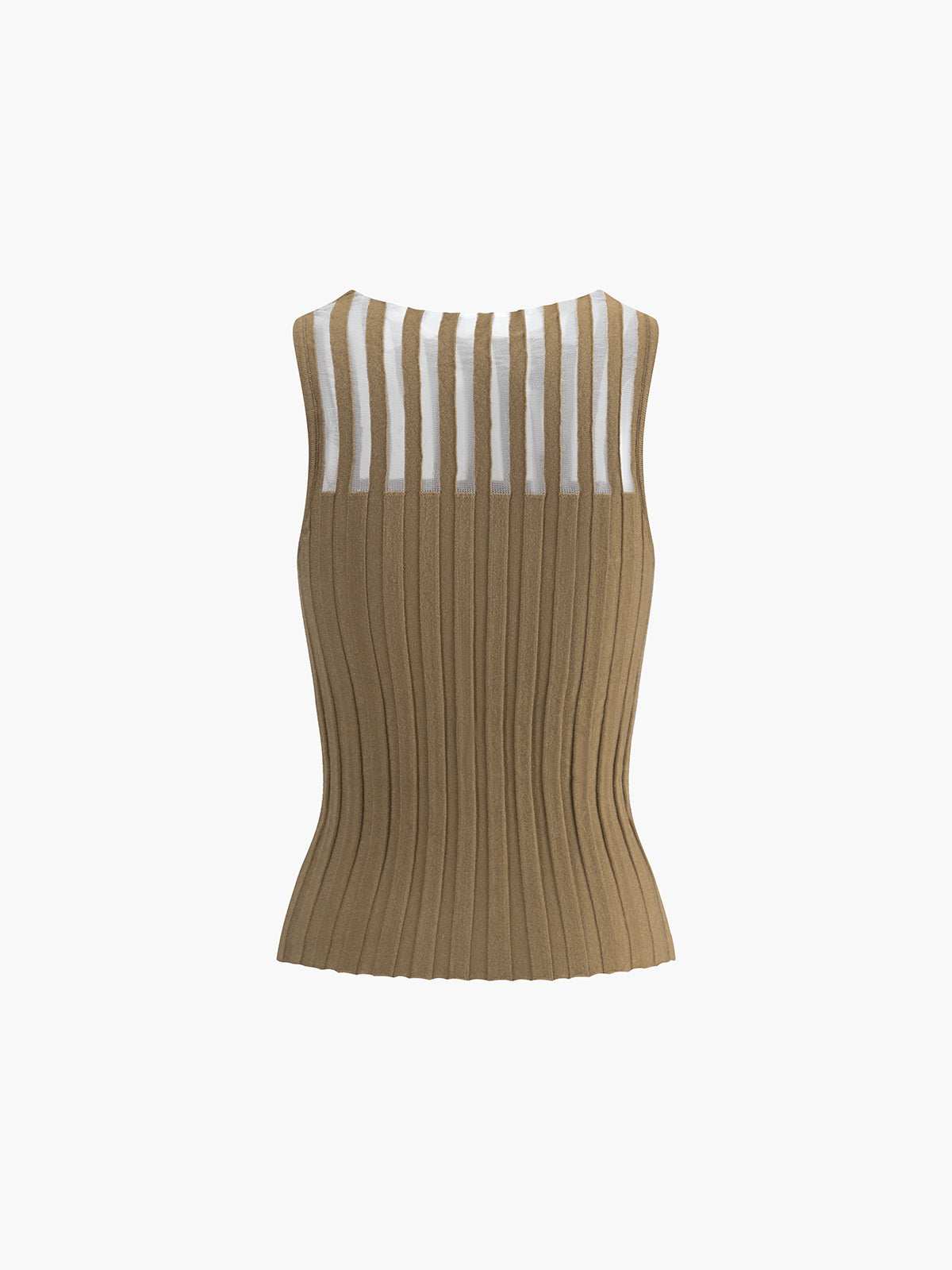 Figurbetontes Top mit Rippstruktur