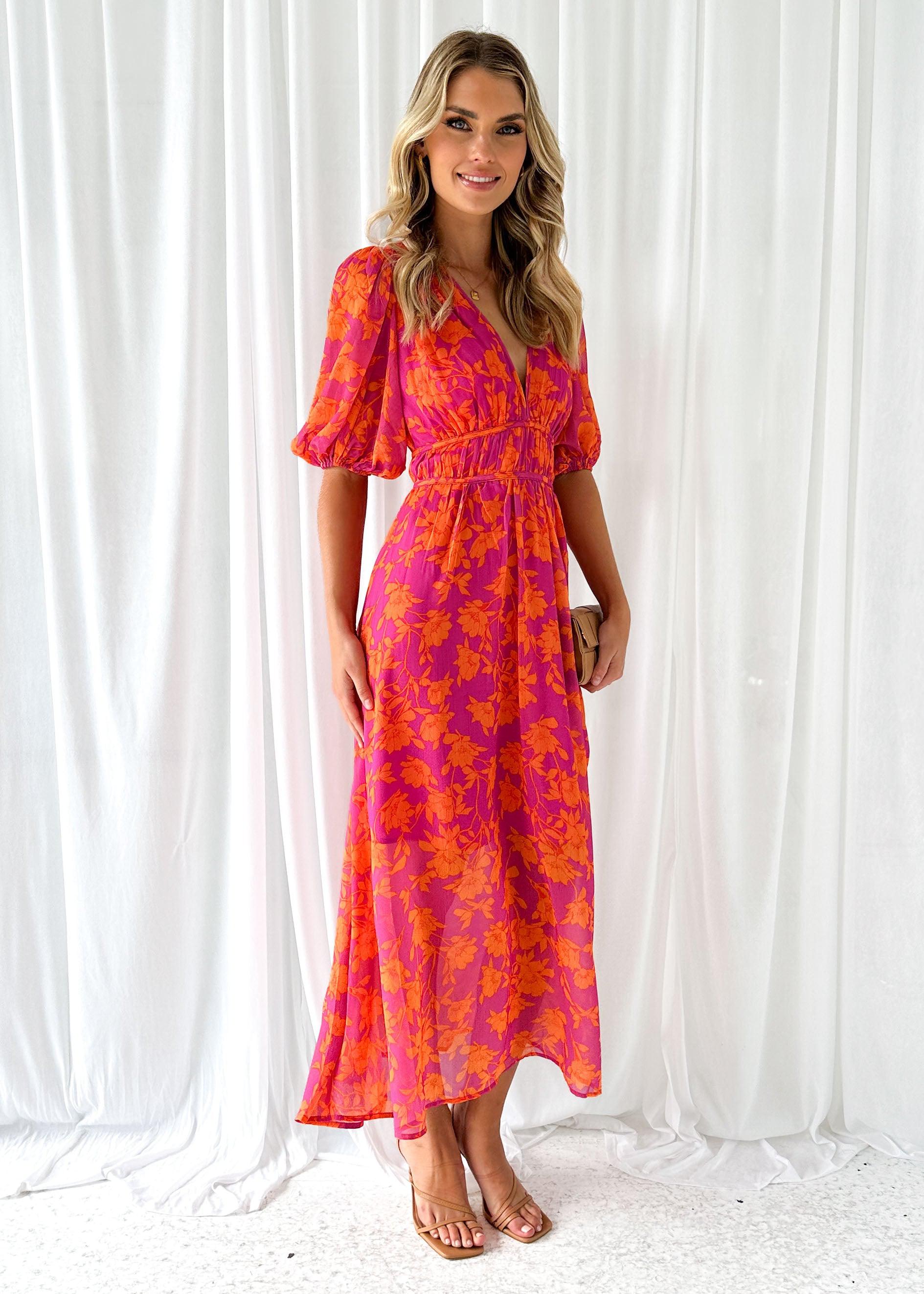 Damen Maxi-Kleid – Blumenmuster, V-Ausschnitt, Kurze Ärmel, Fließend-83294-6d3d8879-f82a-46e0-ae8f-2ae8238d0da3