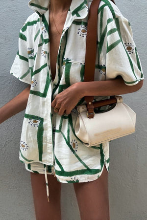 Gemusterte Loungewear Set