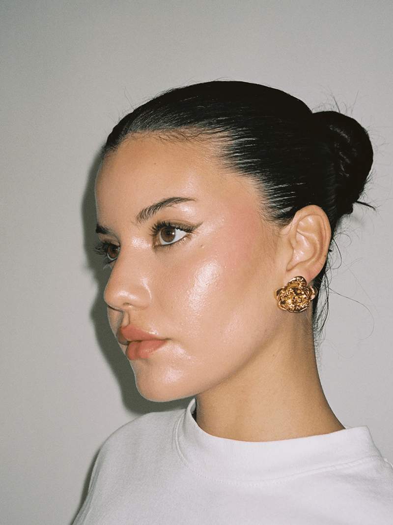 Elegante Rosenohrstecker