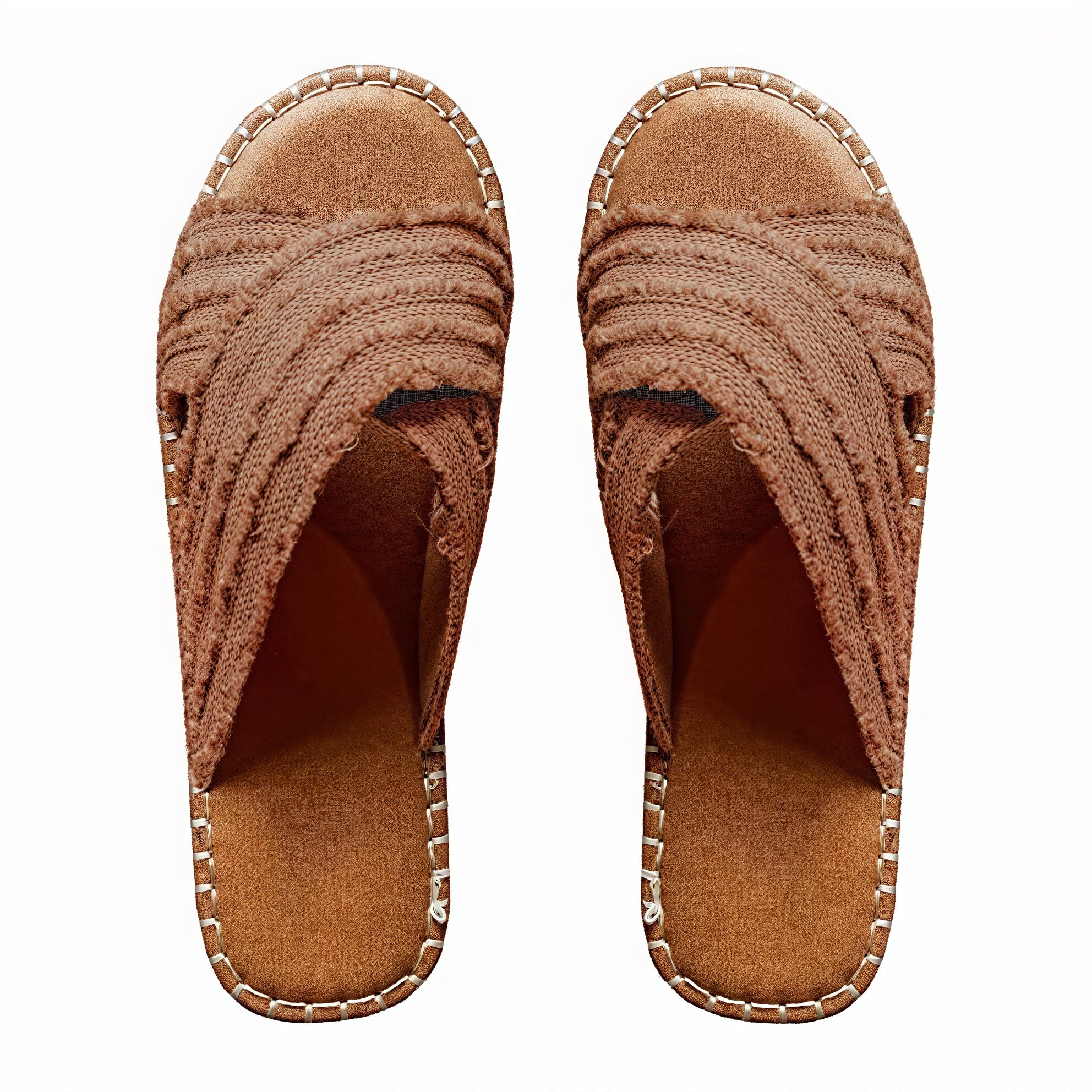 Damen Sandalen mit Kreuzriemen, Seilsohle und Textil-Obermaterial – Casual Stil-72720-1b4a31a5-5e70-4886-99f5-78156a299537