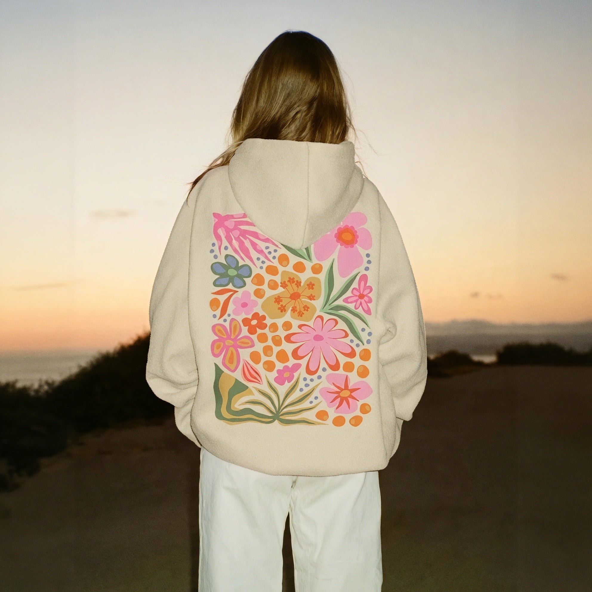 Blumen-Hoodie für entspannte Tage