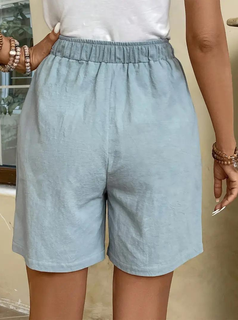 Fließende High-Waist Shorts
