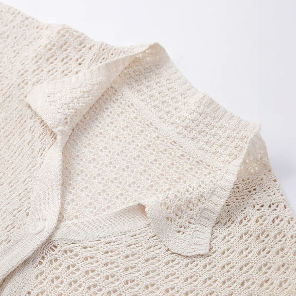 Boho Chic Zweiteiler: Cropped Top & Rock