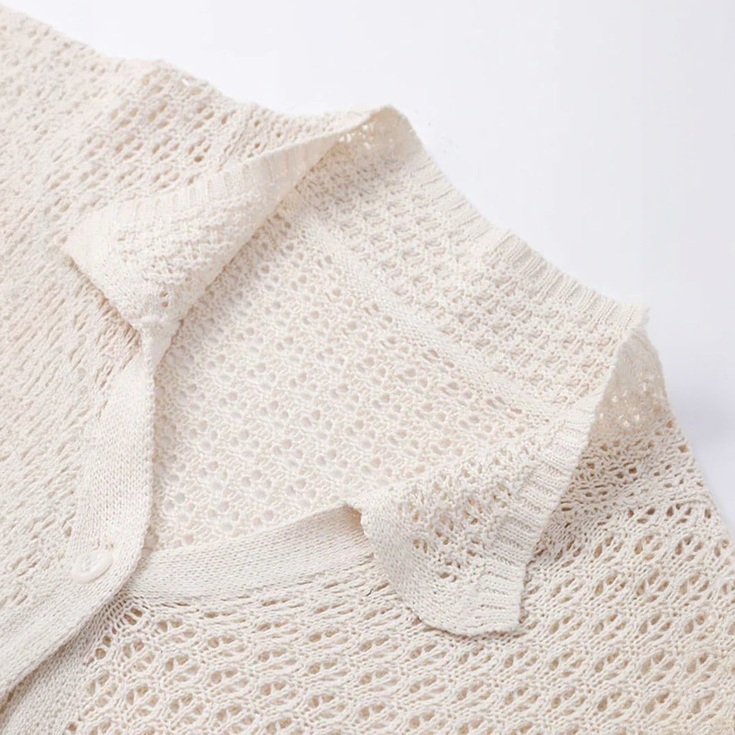 Boho Chic Zweiteiler: Cropped Top & Rock