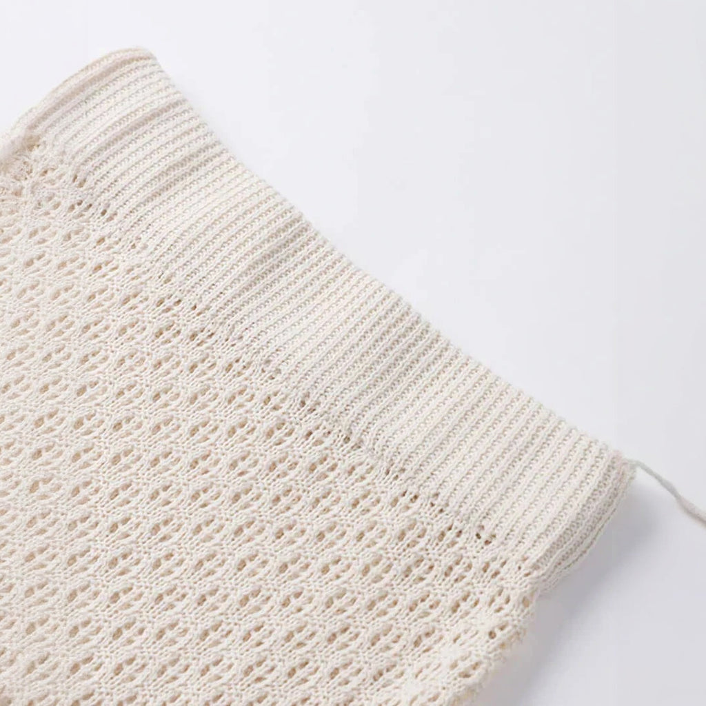 Boho Chic Zweiteiler: Cropped Top & Rock