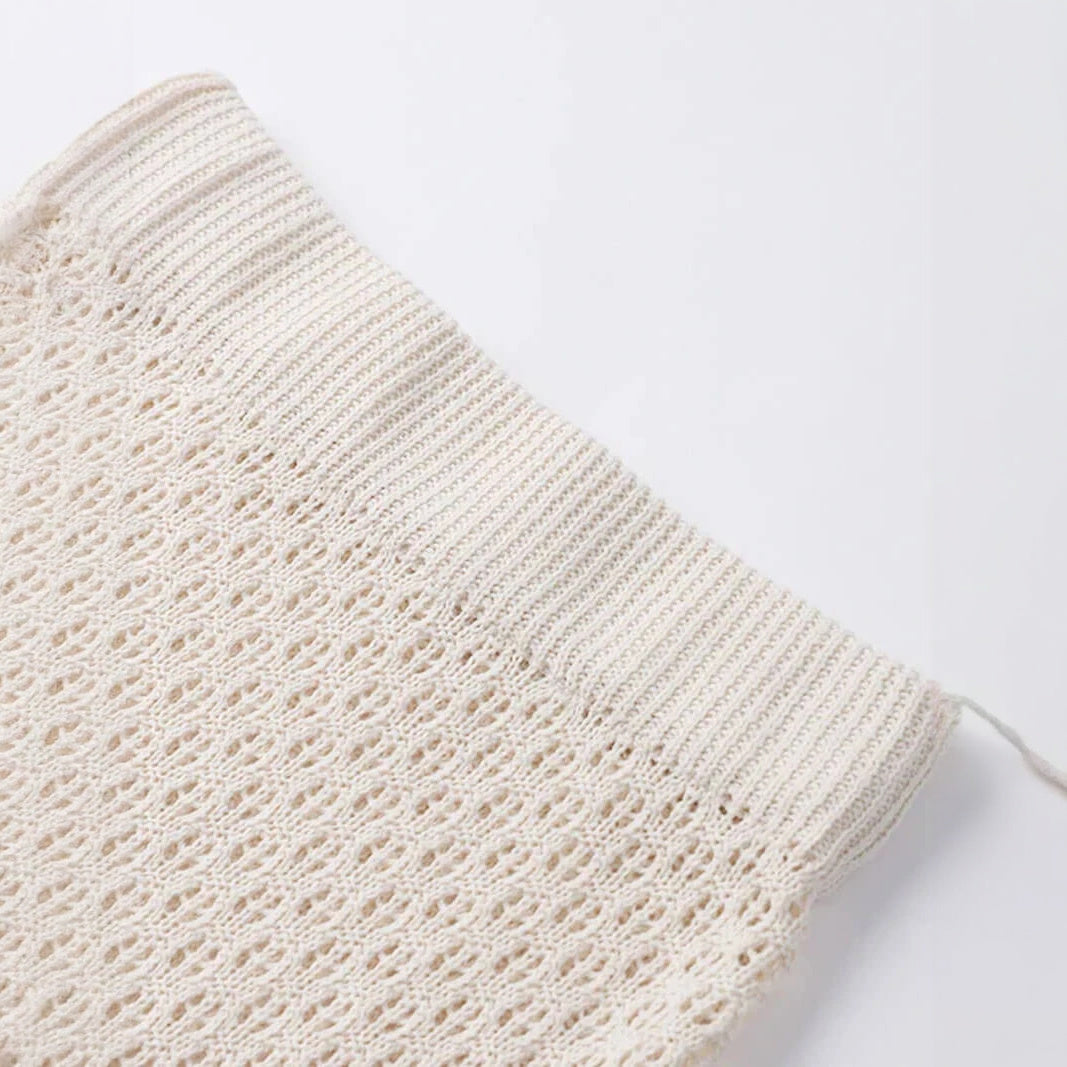 Boho Chic Zweiteiler: Cropped Top & Rock