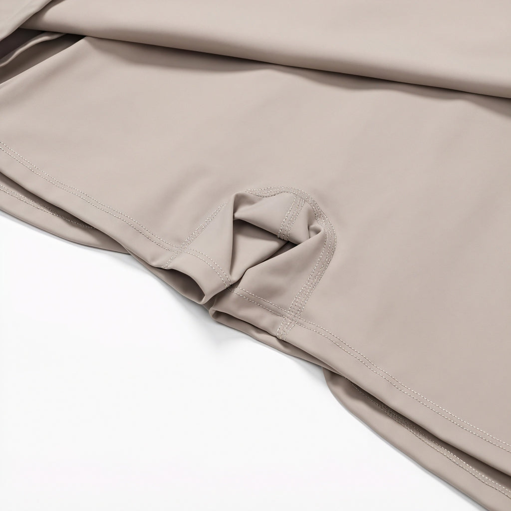 A-Linien Kleid mit Schlitz & Athletik-Flair