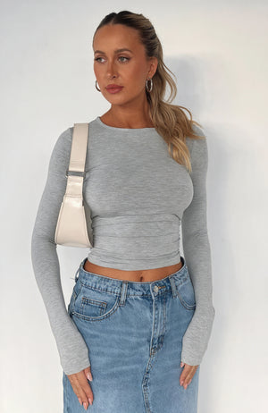 Figurbetontes Langarmshirt – Minimalistisch