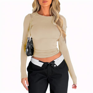 Figurbetontes Langarmshirt – Minimalistisch