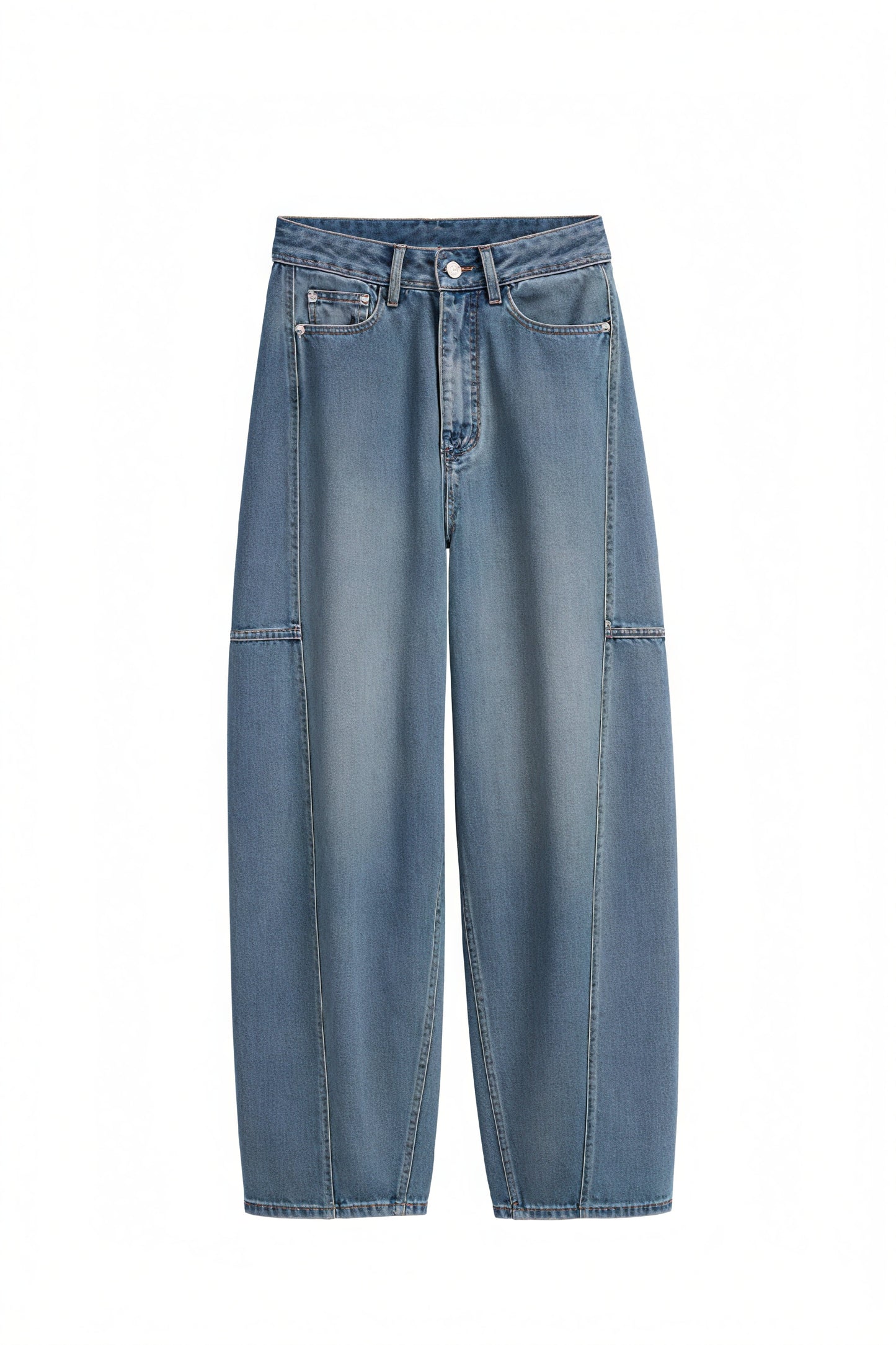 Weit geschnittene High-Waist Jeans