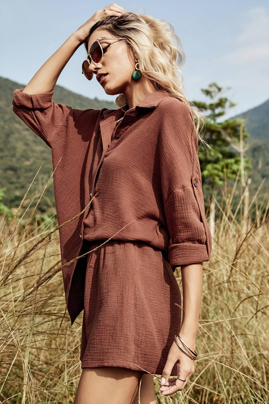 Sommerliches Set mit Textur