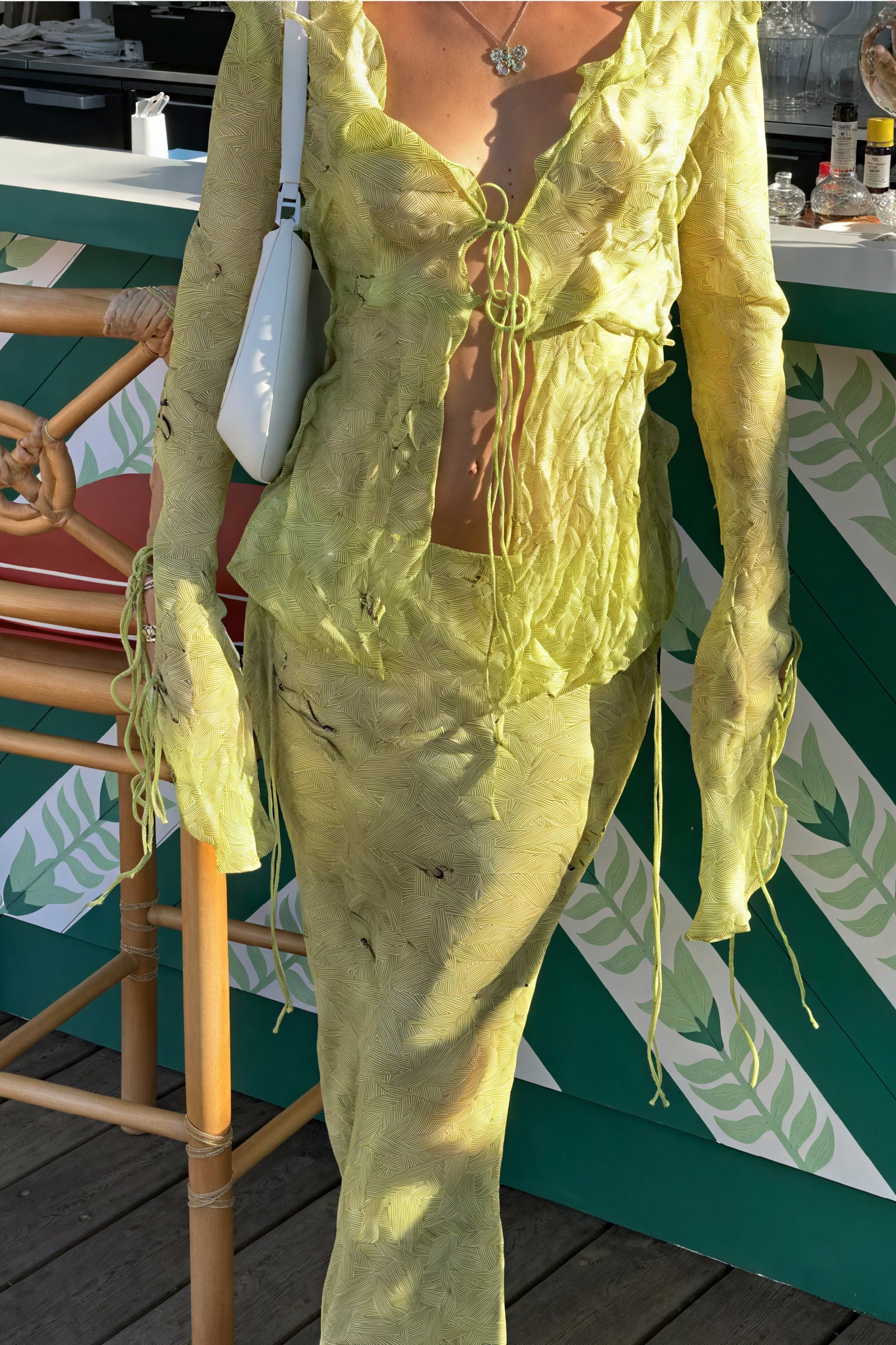 Fließendes Set mit zarten Details