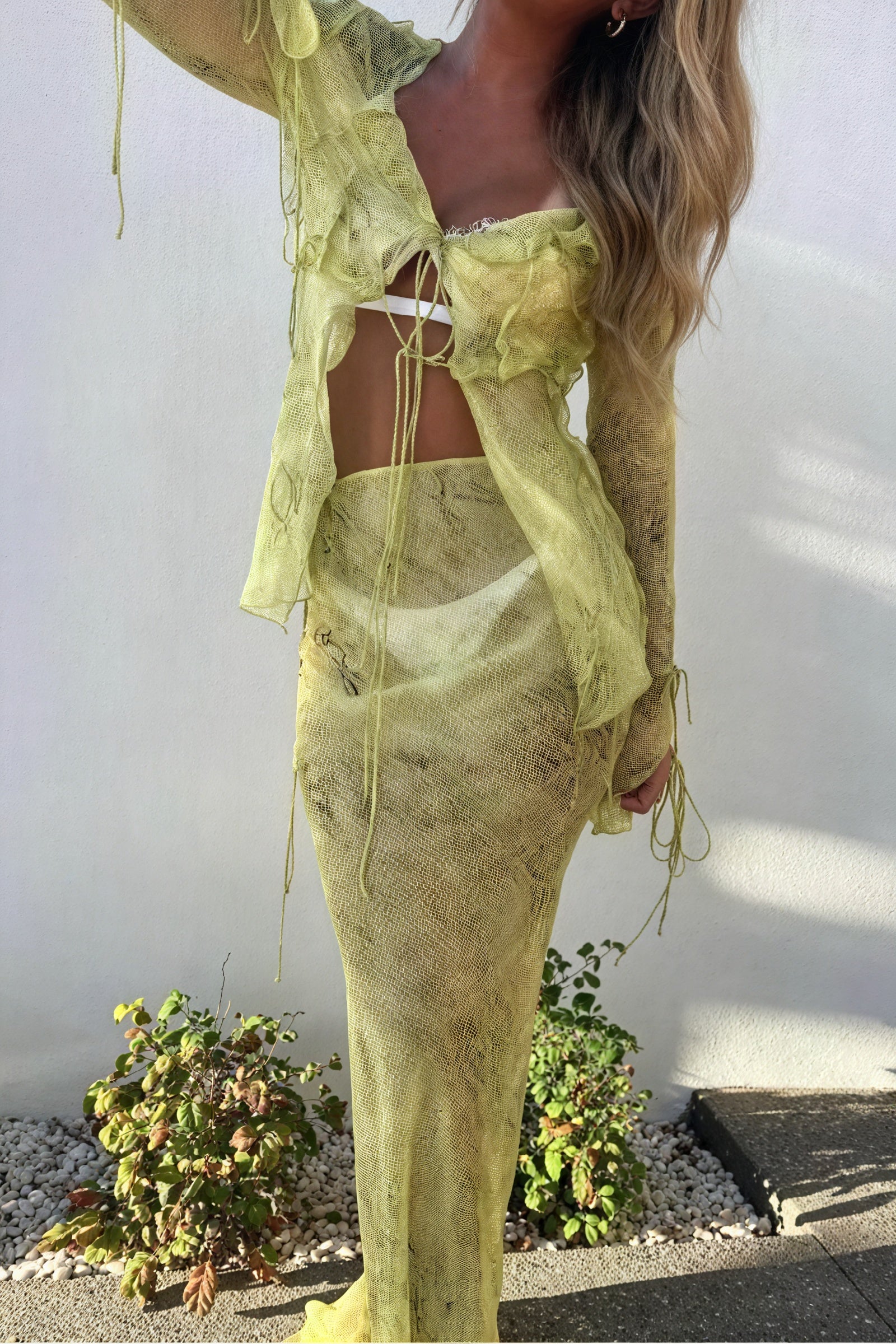 Fließendes Set mit zarten Details