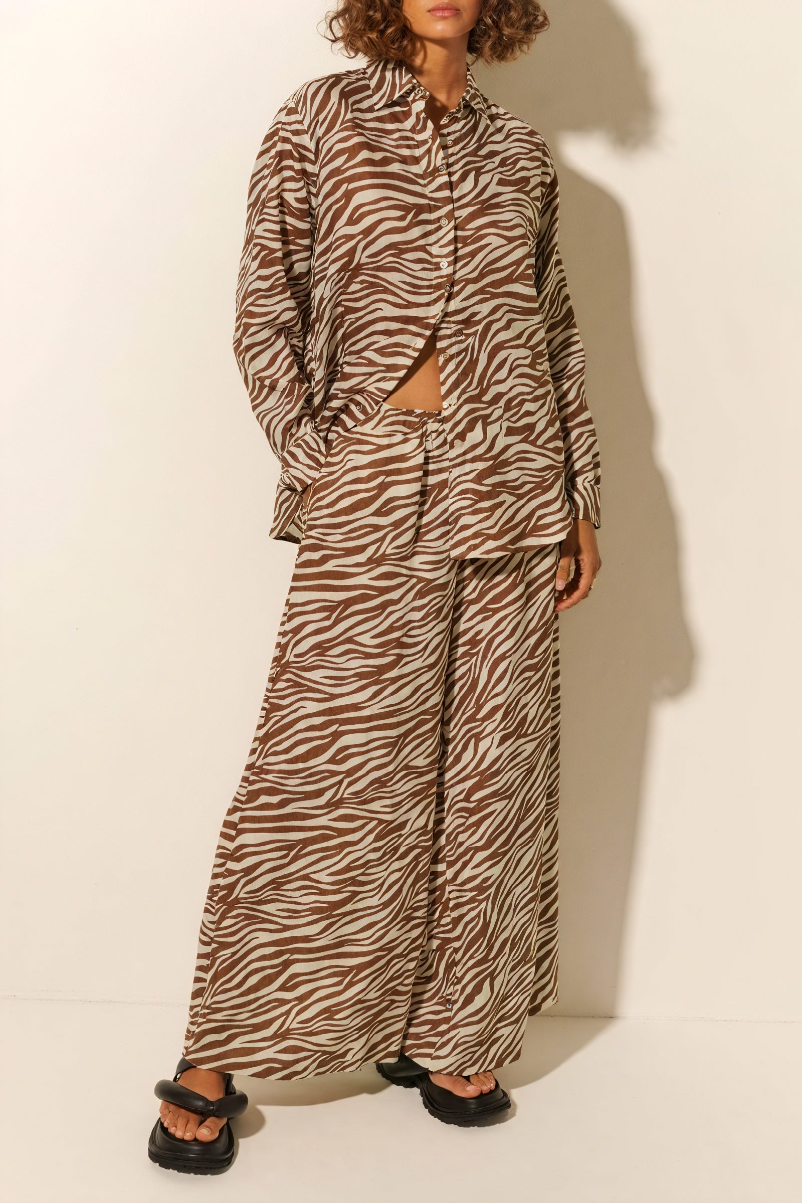 Bohemian Ensemble mit Zebra-Print
