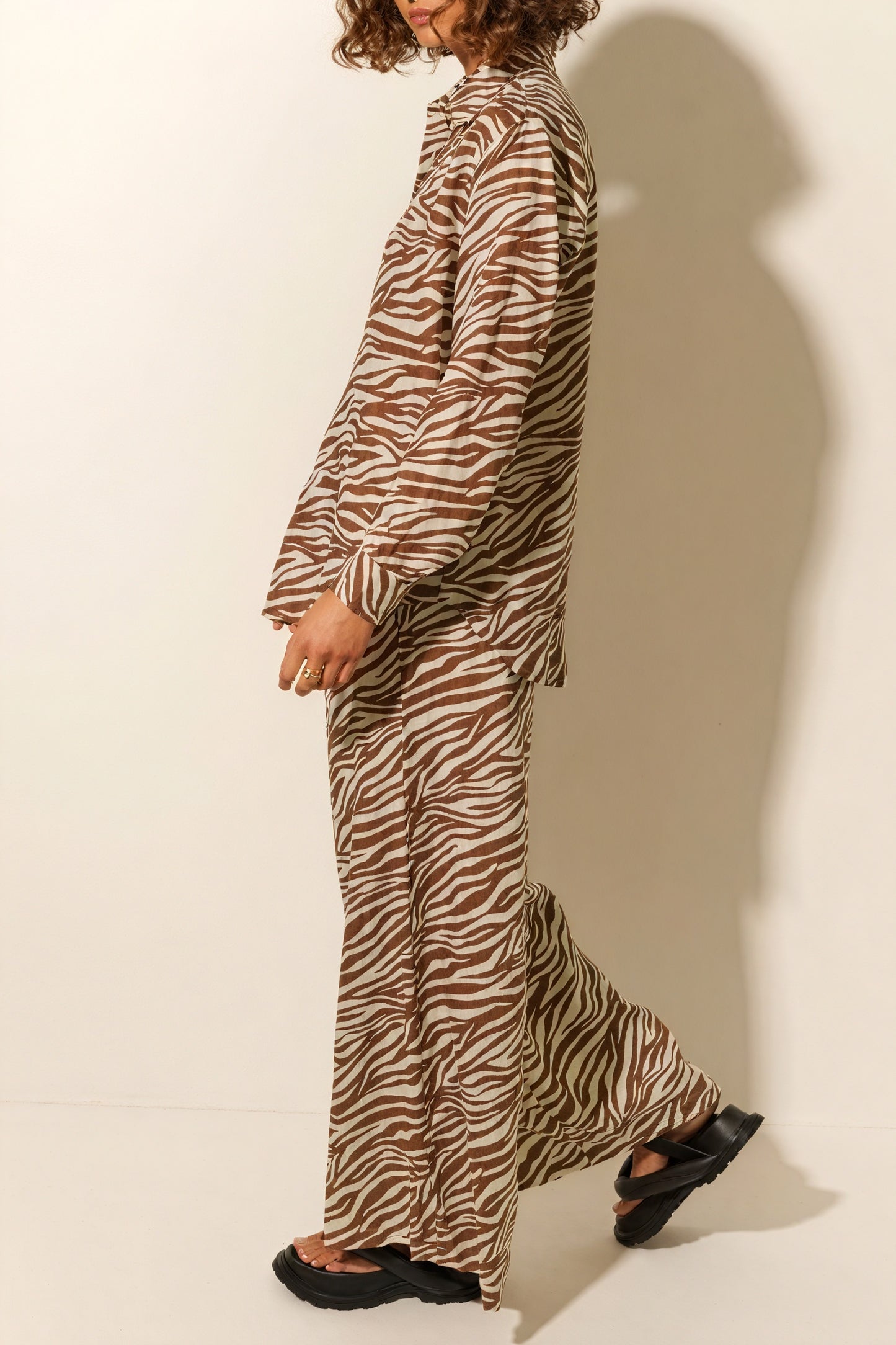 Bohemian Ensemble mit Zebra-Print