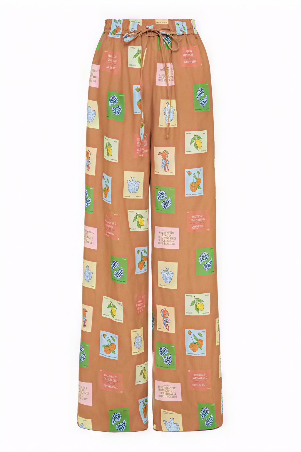 Gemusterter Anzug mit weitem Bein